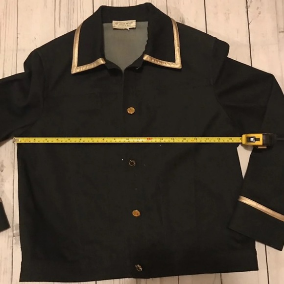 St John Sport by Marie Gray Black Denim Jacket - Picture 5 of 8